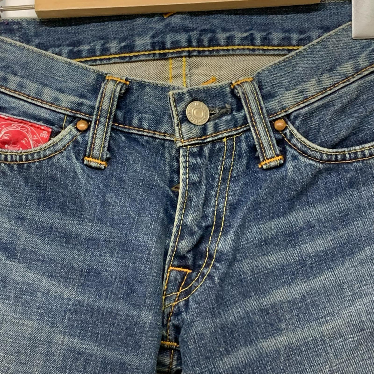 デニムパンツ EVISU donna カモメ刺繍 デニムパンツ 24×32