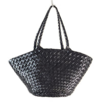 トートバッグ dragon diffusion egola ﾚｻﾞｰ編み込みﾊﾞｯｸﾞ ブラック