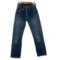デニムパンツ Levi's 66前期 ﾎﾞﾀﾝ裏6 ｽﾓｰﾙe 501 ブルー