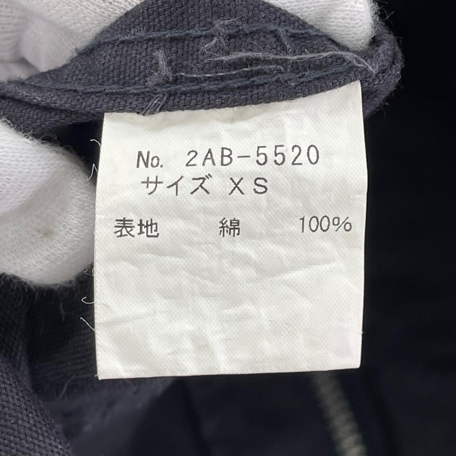ジャケット 90s ワッペンコットンジップジャケット ブラック XS ネイビー