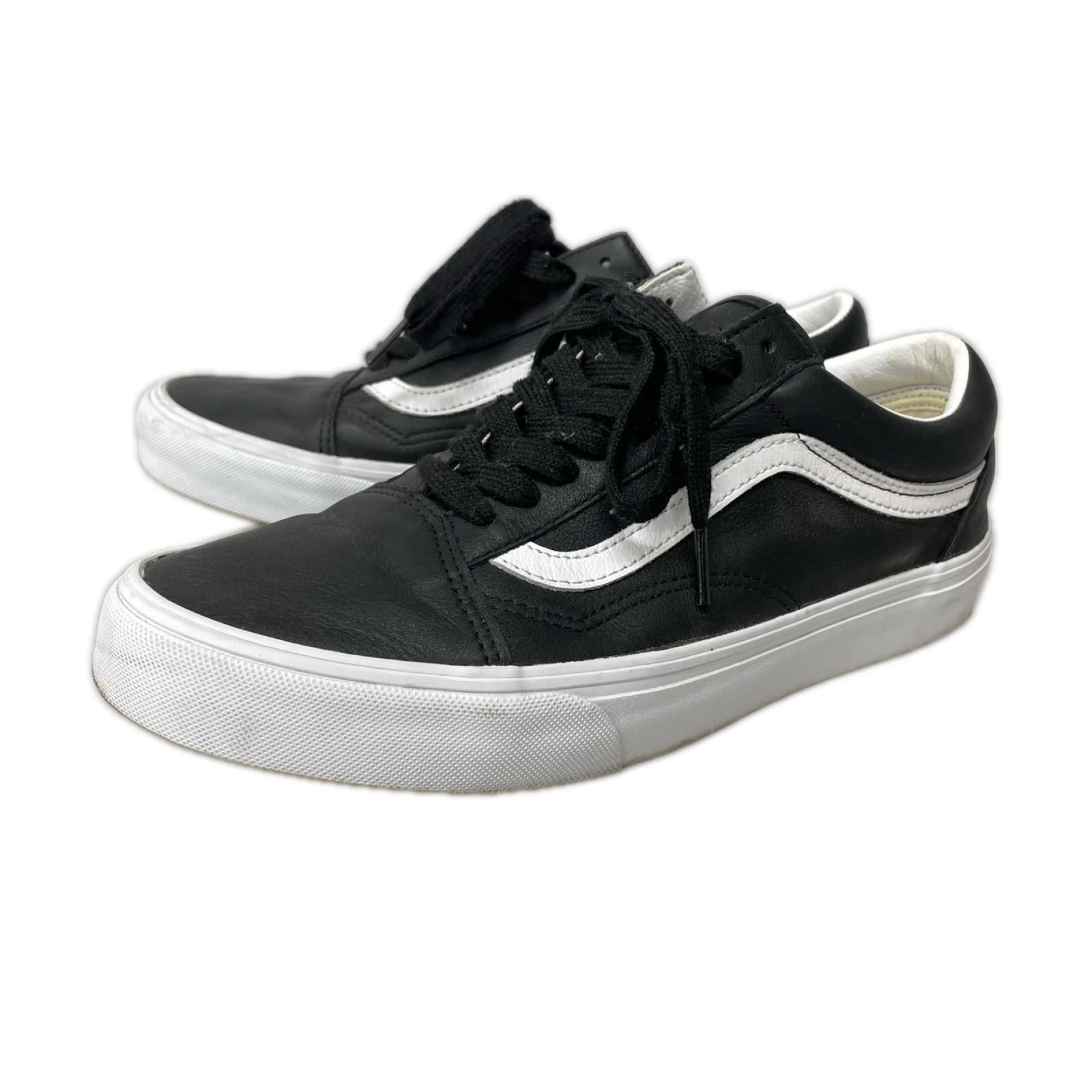 スニーカー OLD SKOOL Leather 黒 (27.0) 27cm (US9 UK8 1/2 EU44) ブラック