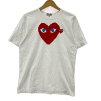 半袖Ｔシャツ ﾊｰﾄ　赤 L ホワイト
