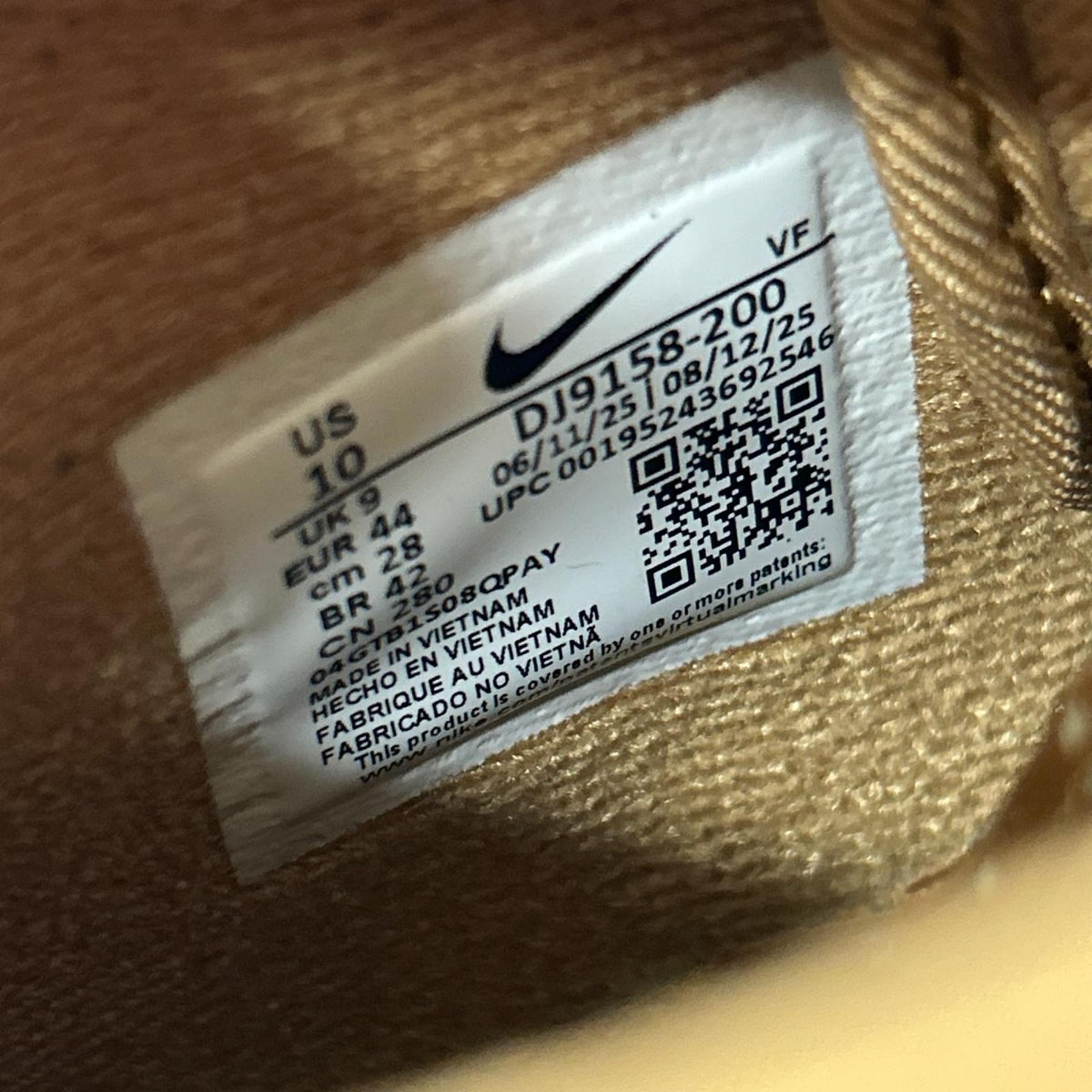 スニーカー Air Force 1 Mid Flax 28.0cm 28cm (US10 UK9 1/2 EU46) ブラウン