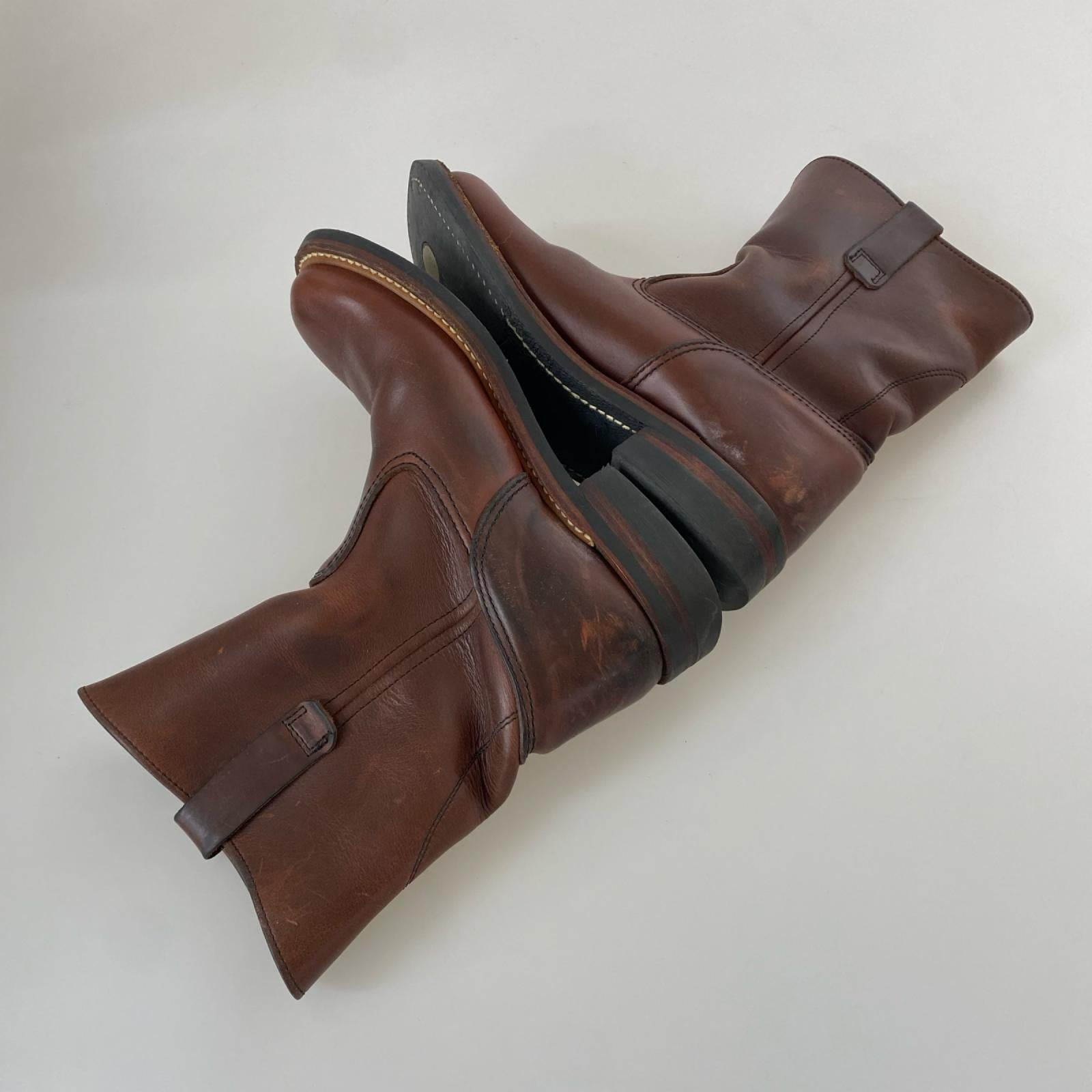 ブーツ LONE WOLF BOOTS ペコスブーツ ブラウン