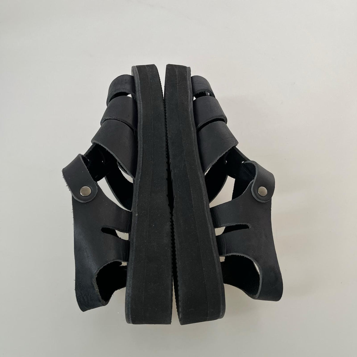 サンダル Organic handloom ﾚｻﾞｰｽﾄﾗｯﾌﾟｻﾝﾀﾞﾙ 25cm (US7 UK6 1/2 EU40) ブラウン
