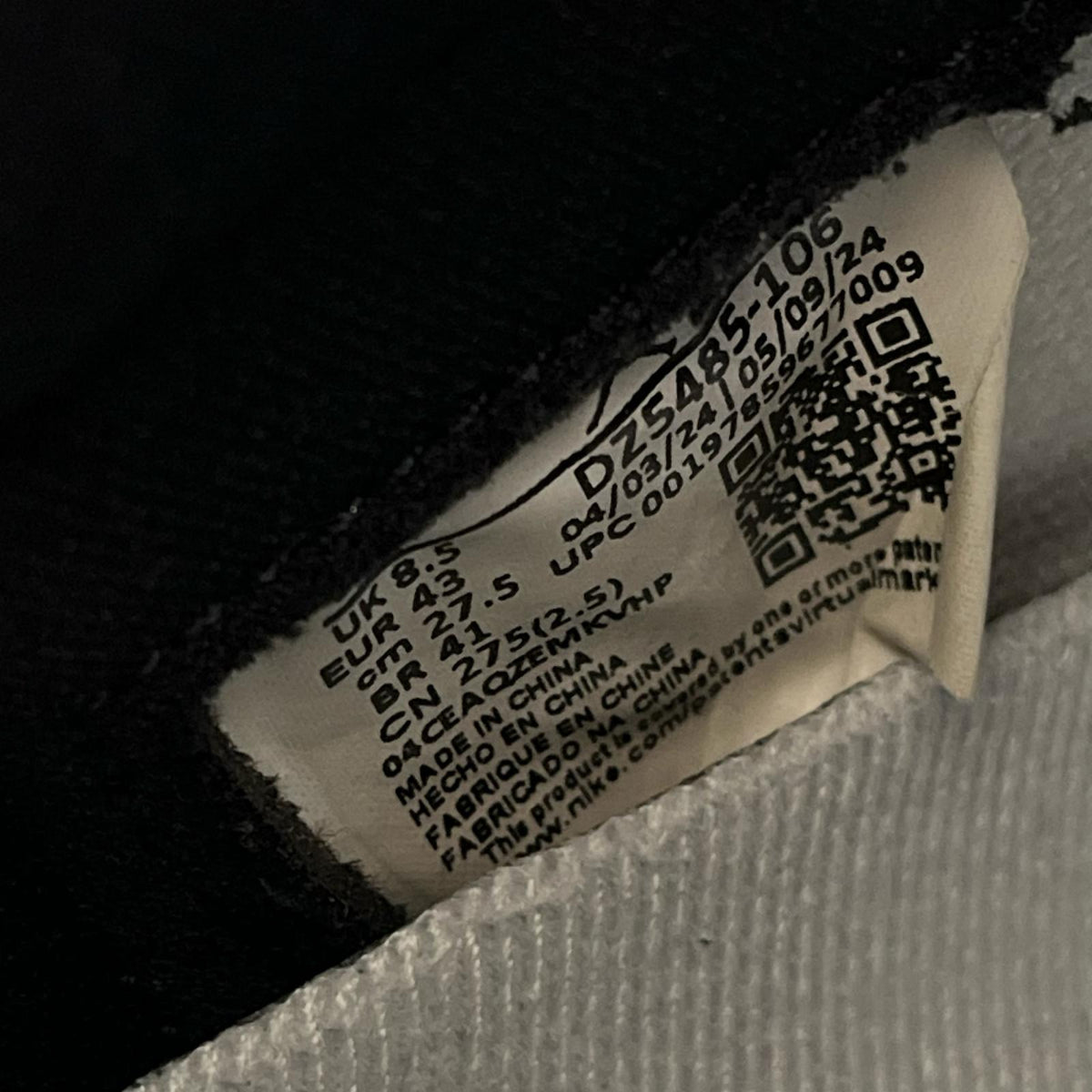 スニーカー Air Jordan 1 Black Toe Reimagined　27.5㎝ 27.5cm (US9 1/2 UK9 EU45)