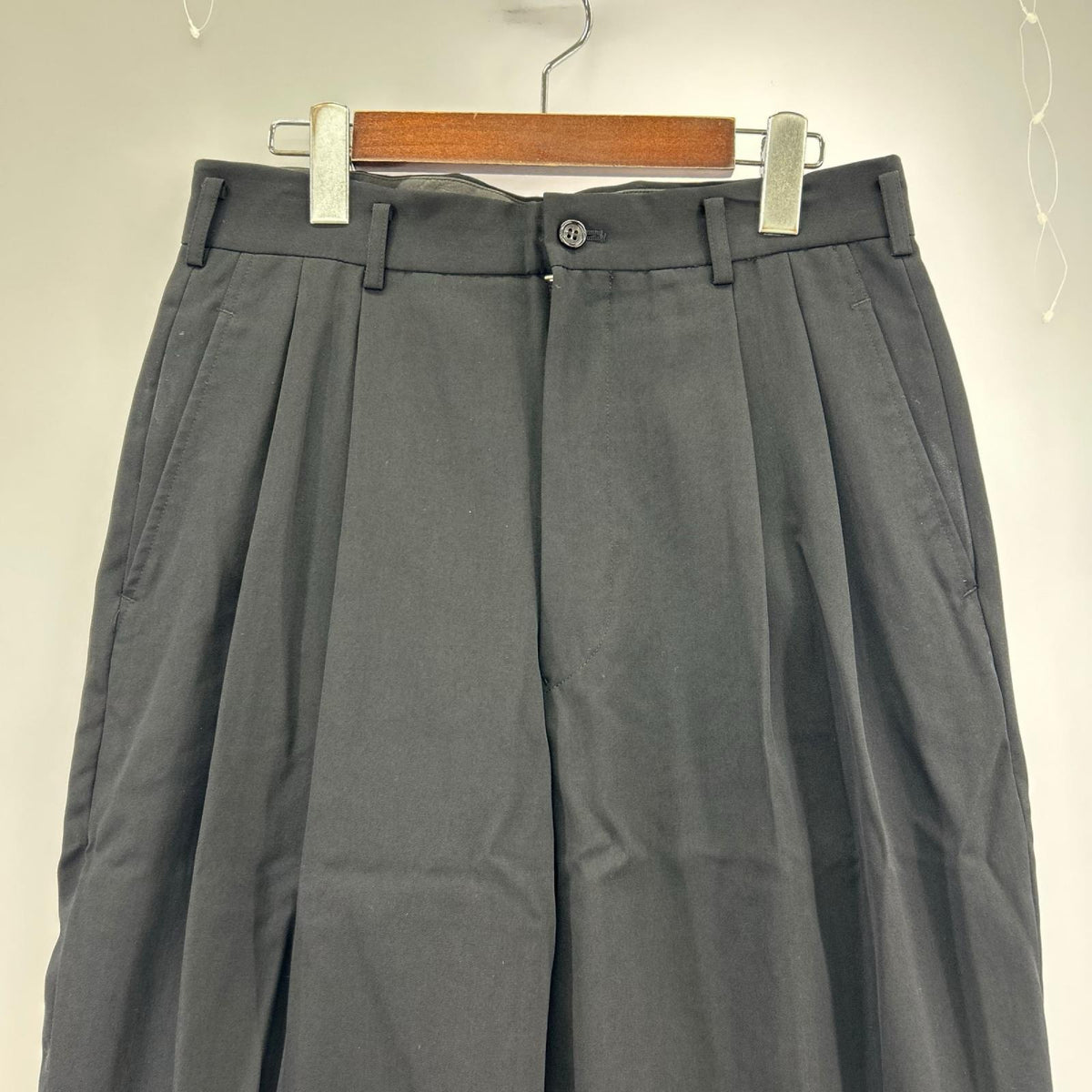 パンツ HOMME PLUS 1991 2ﾀｯｸ ｽﾗｯｸｽ 黒 (M) M ブラック