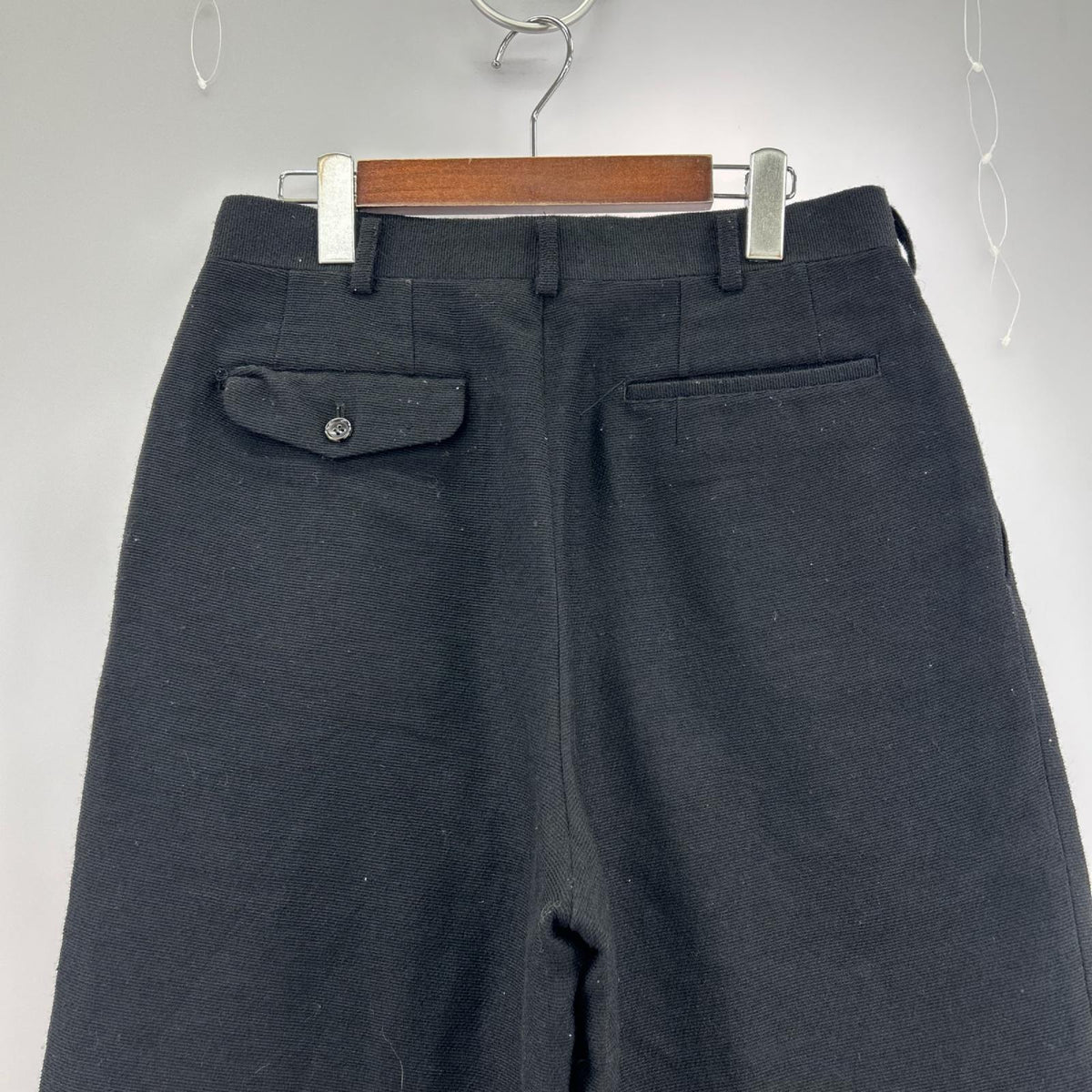パンツ HOMME 1999 田中ｵﾑ 2ﾀｯｸ ﾄﾗｳｻﾞｰ 黒 (M) M ブラック