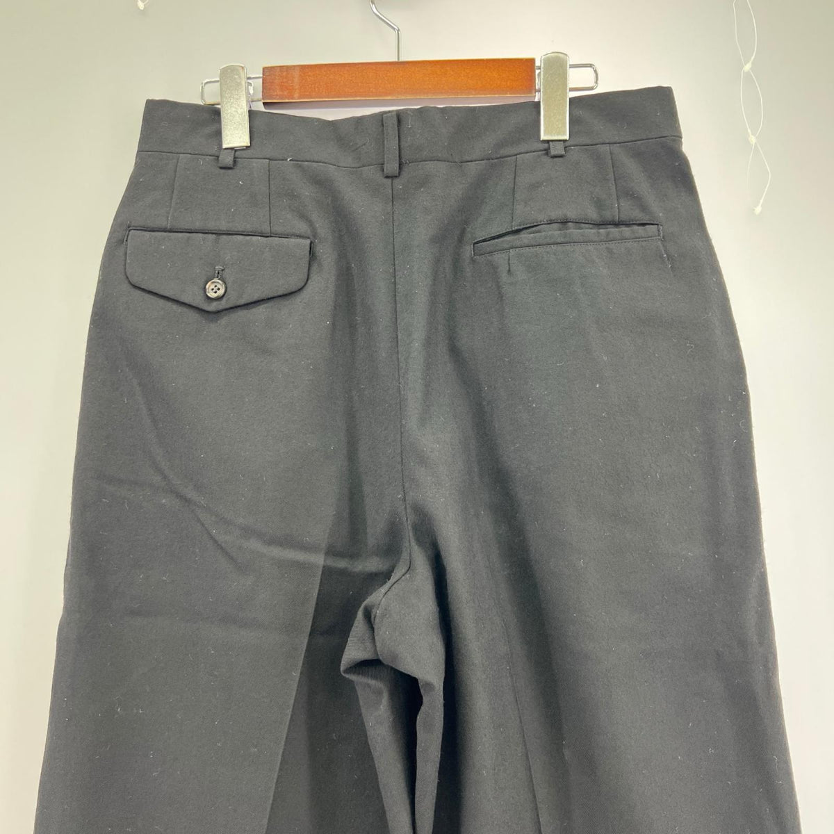 パンツ HOMME 1991 田中ｵﾑ 2ﾀｯｸ ｽﾗｯｸｽ 黒 (L) L ブラック