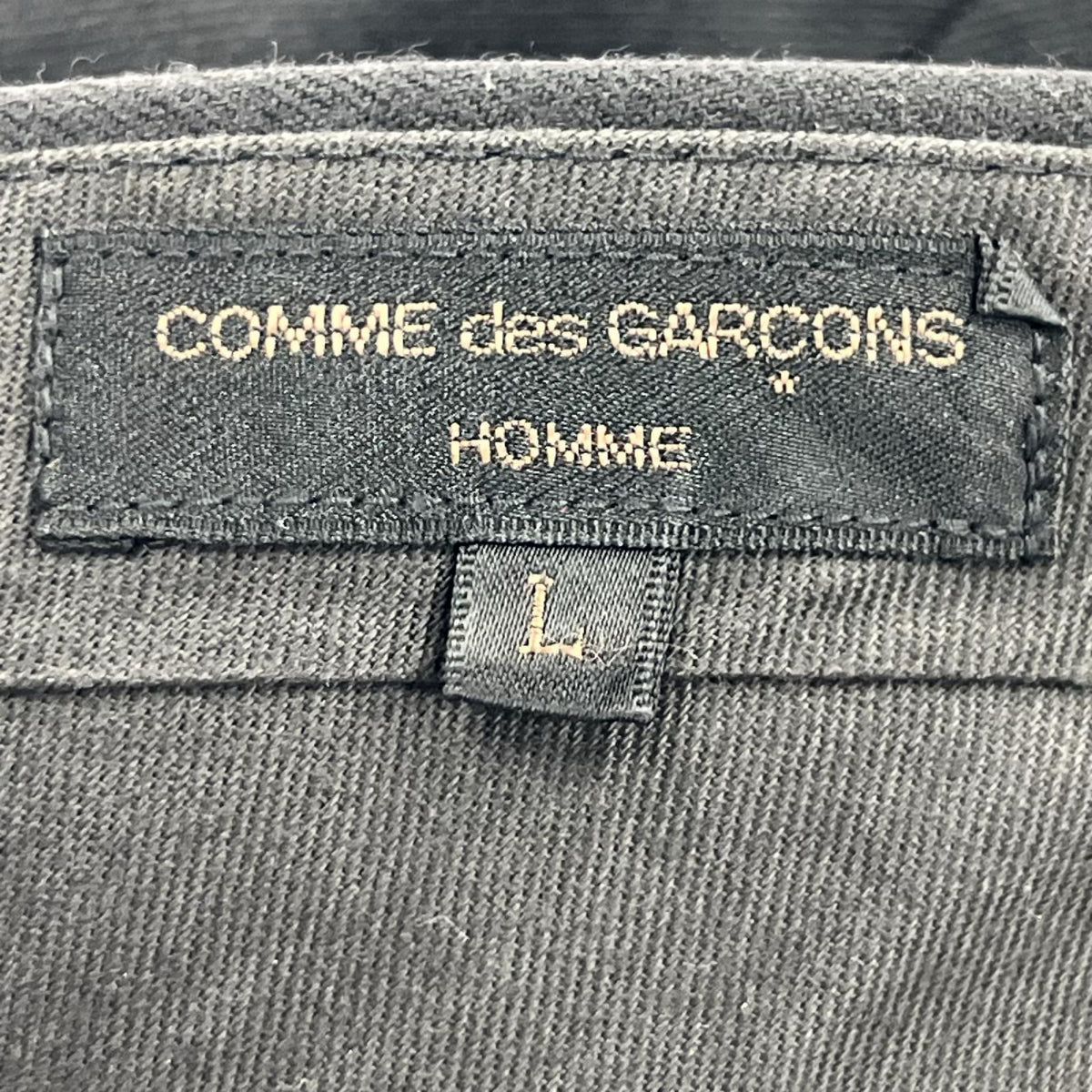 パンツ HOMME 1991 田中ｵﾑ 2ﾀｯｸ ｽﾗｯｸｽ 黒 (L) L ブラック