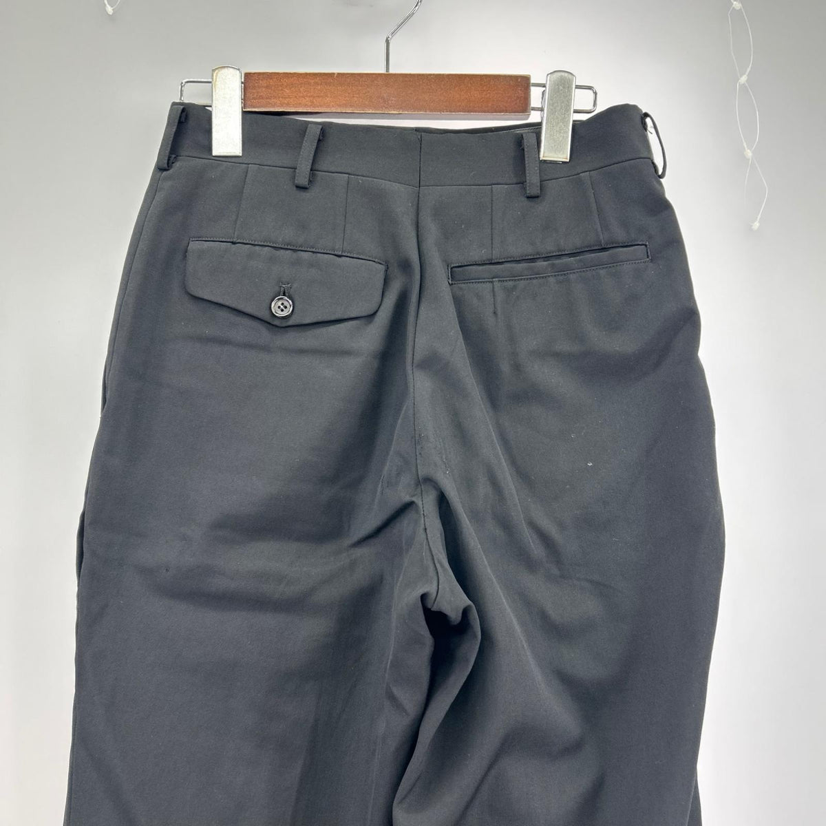 パンツ HOMME 1998 田中ｵﾑ 2ﾀｯｸ ｽﾗｯｸｽ 黒 (S) S ブラック