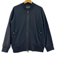 ジャケット EMPORIO ARMANI ﾎﾞﾝﾊﾞｰｼﾞｬｹｯﾄ S 紺 S ブラック