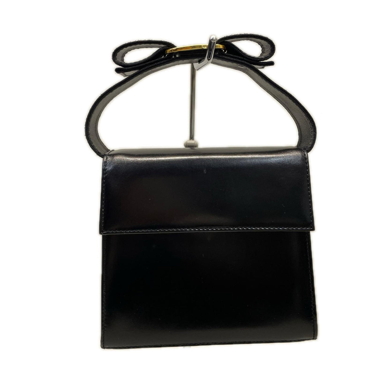 S.Ferragamo ヴァラリボン　レザーハンドバッグ