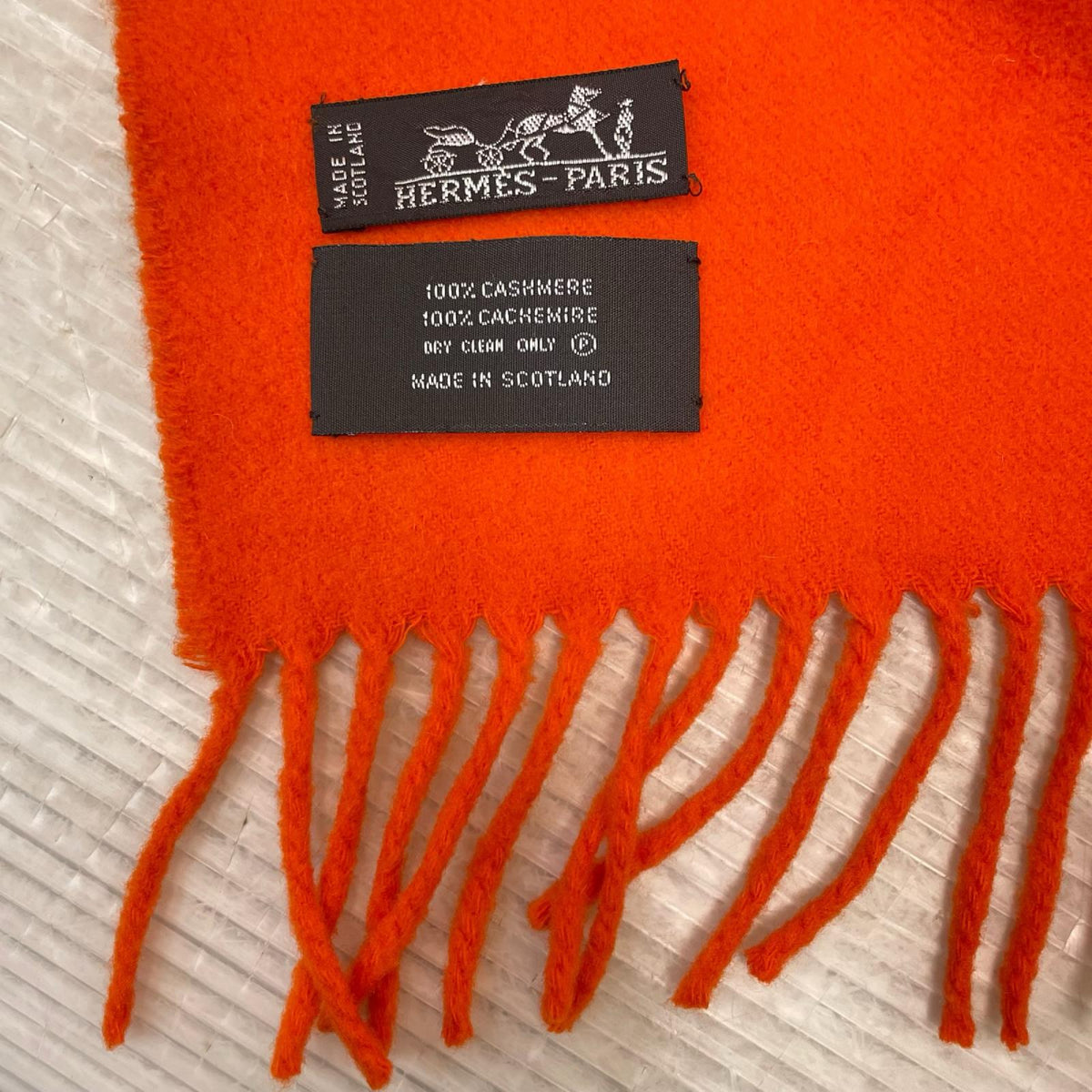 HERMES カシミヤ　マフラー・ストール