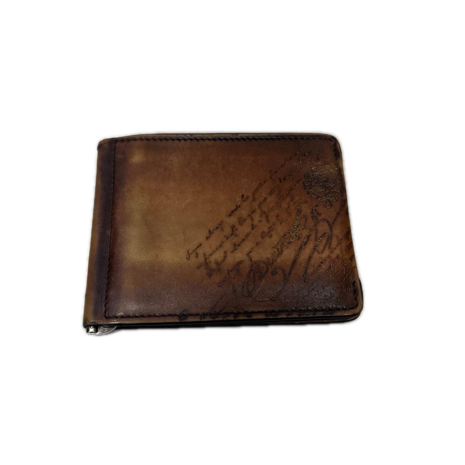 二つ折り財布 Berluti/カードケース ブラウン