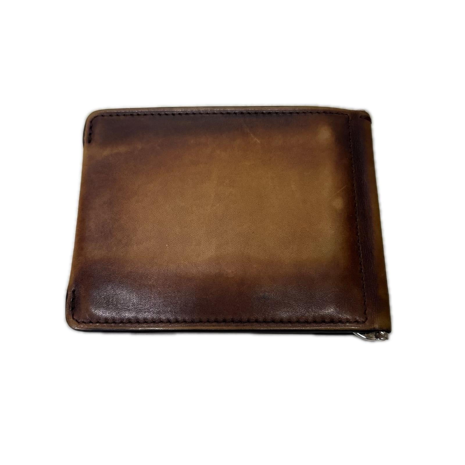 二つ折り財布 Berluti/カードケース ブラウン