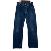 デニムパンツ 90s 201XX ﾊﾞﾚﾝｼｱ USA製 W32 L36 32 ネイビー