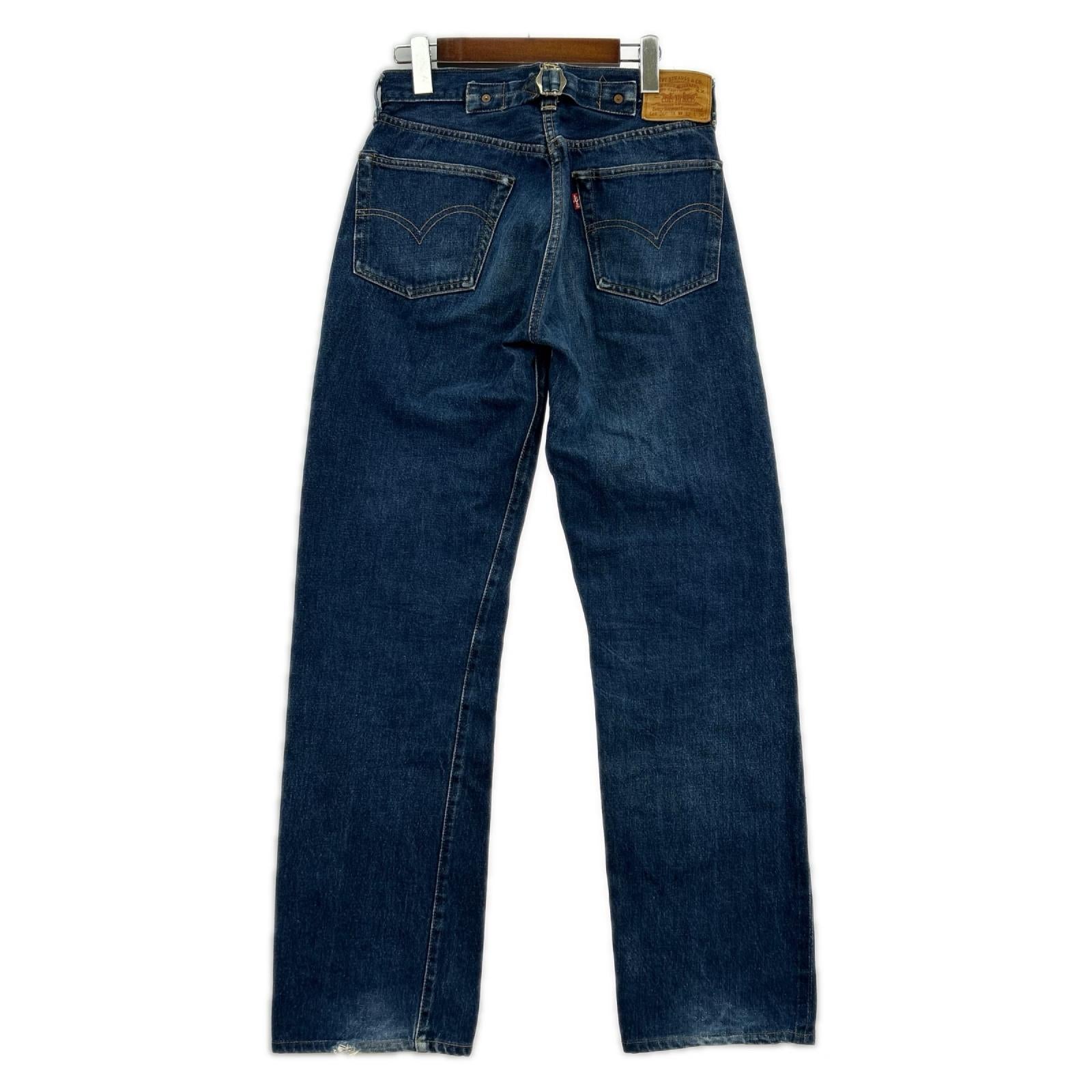 デニムパンツ 90s 201XX ﾊﾞﾚﾝｼｱ USA製 W32 L36 32 ネイビー