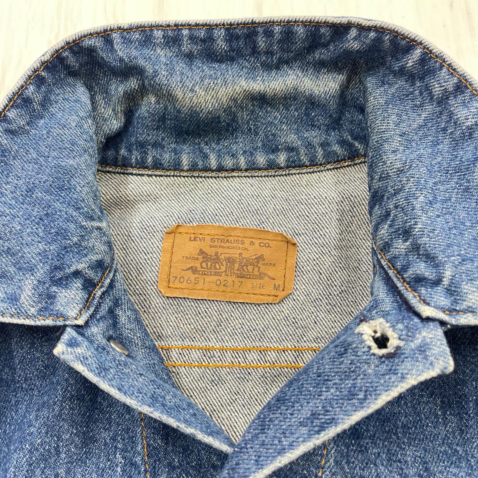 デニムジャケット 80s~90s オレンジタブ M ネイビー