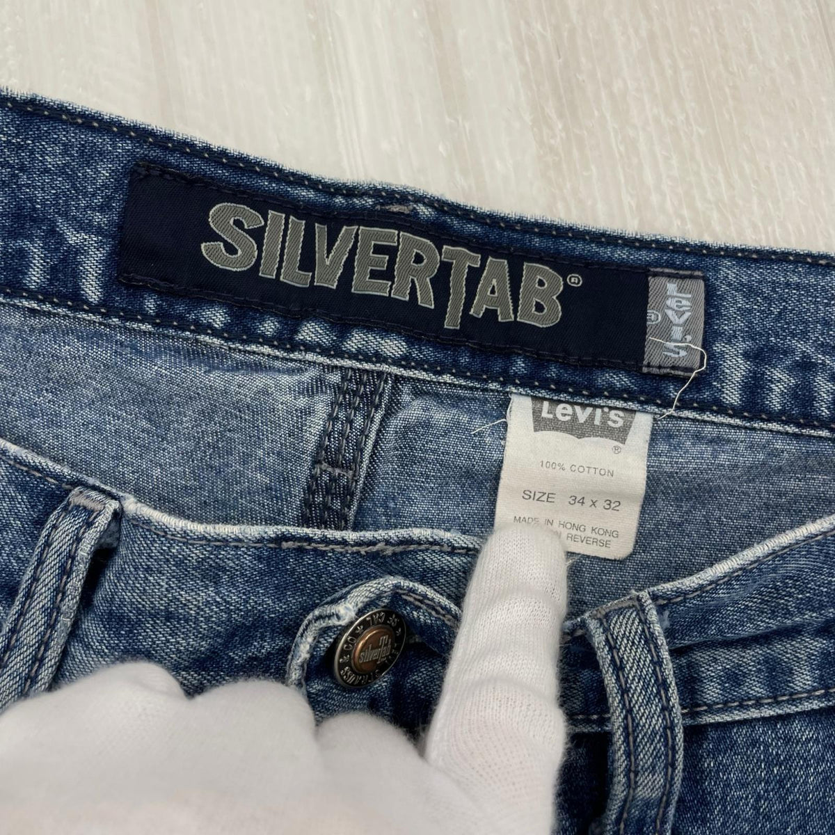デニムパンツ Levi's SILVER TAB ﾀﾞﾌﾞﾙﾆｰﾃﾞﾆﾑﾊﾟﾝﾂ 34×32