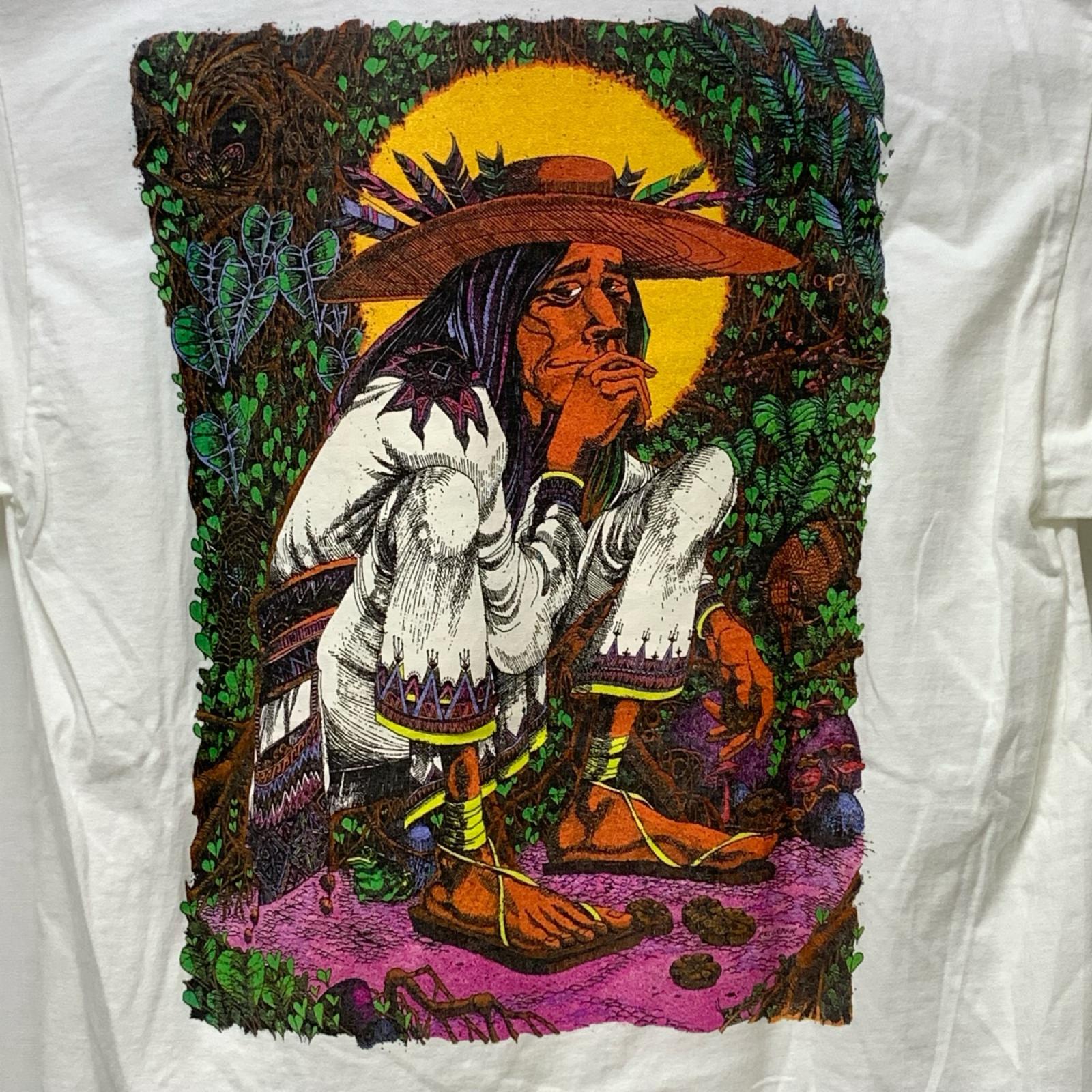 半袖Ｔシャツ 90s RICK GRIFFIN San Mezcalito サン・メスカリスト アートワークTee L ホワイト L