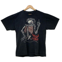 半袖Ｔシャツ PUNK IS NOT DEAD パンクスカル 両面プリントTee ブラック