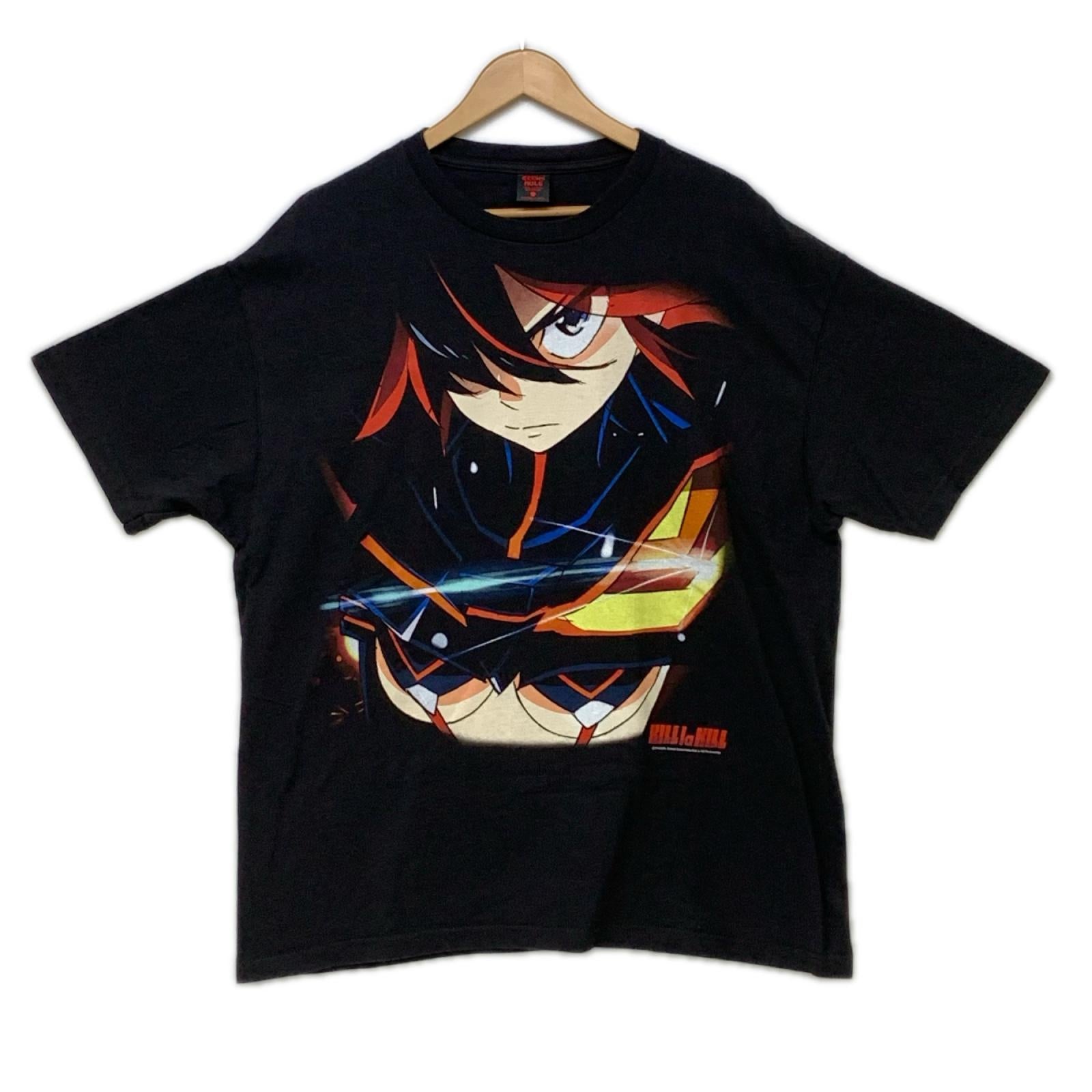 半袖Ｔシャツ GEEKS RULE KILL la KILL キルラキル 纏流子 シルクスクリーンプリントTee XL ブラック LL