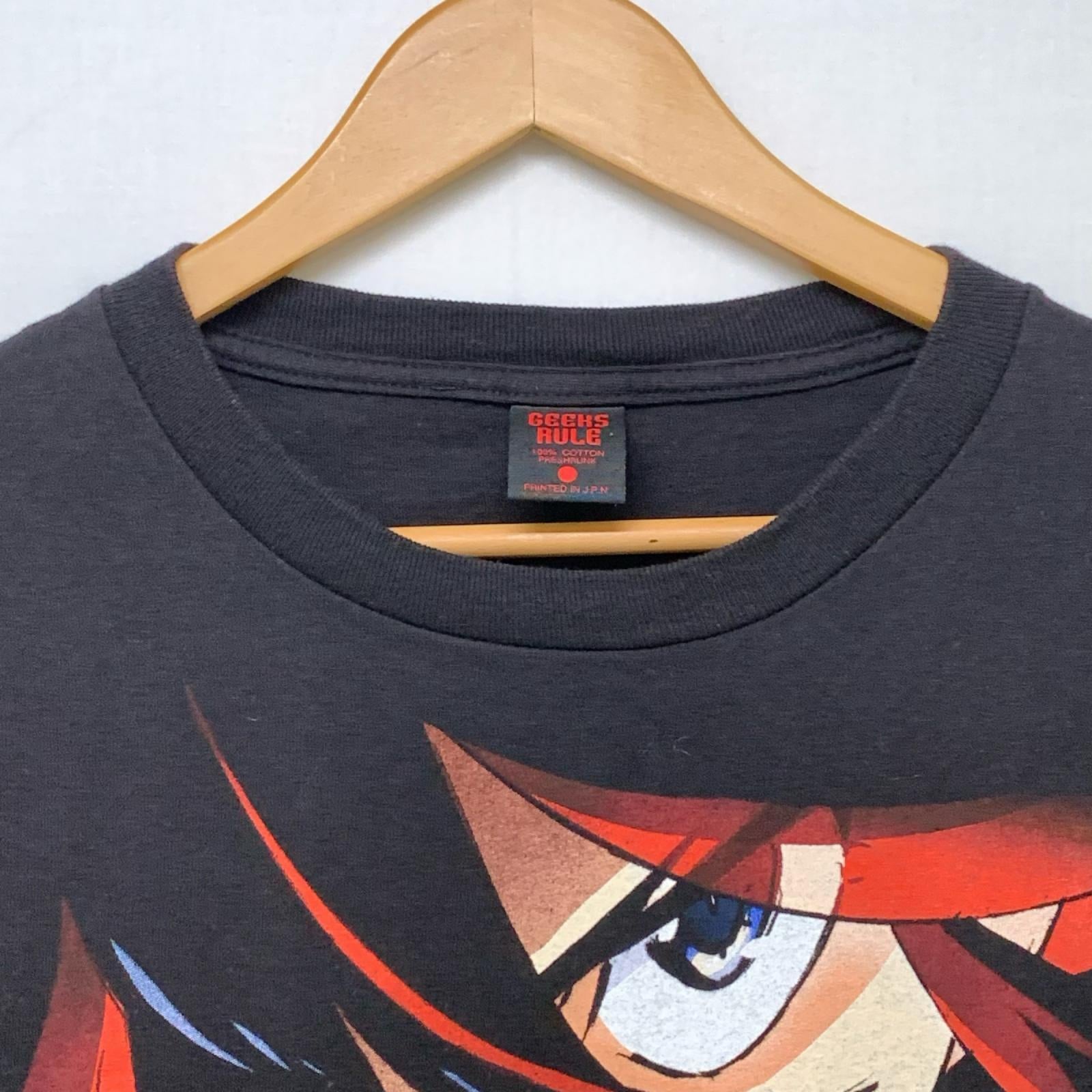 半袖Ｔシャツ GEEKS RULE KILL la KILL キルラキル 纏流子 シルクスクリーンプリントTee XL ブラック LL