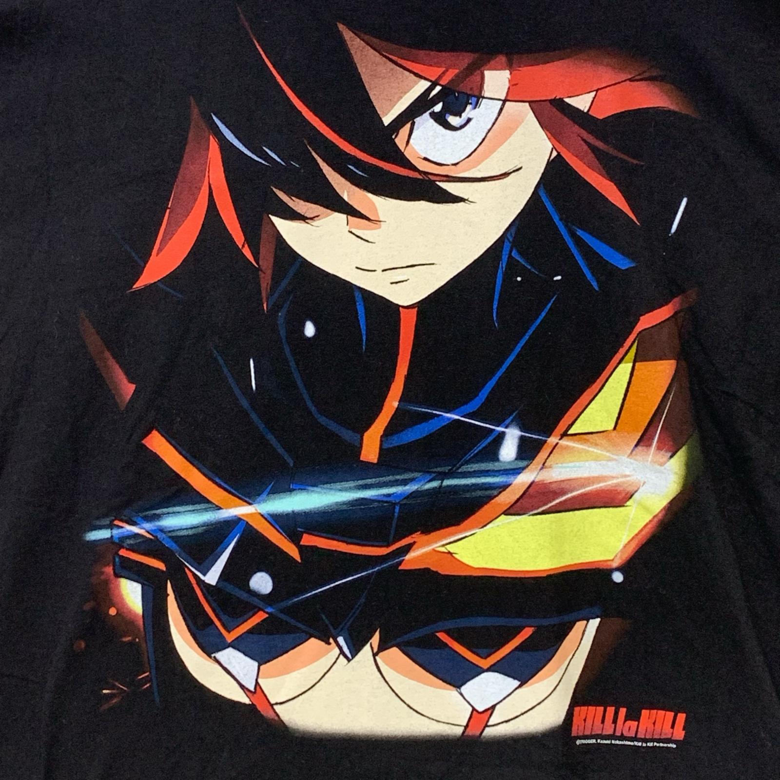 半袖Ｔシャツ GEEKS RULE KILL la KILL キルラキル 纏流子 シルクスクリーンプリントTee XL ブラック LL