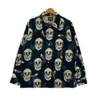 長袖シャツ DRESS HIPPY 　FACE TWO SKULL　S S