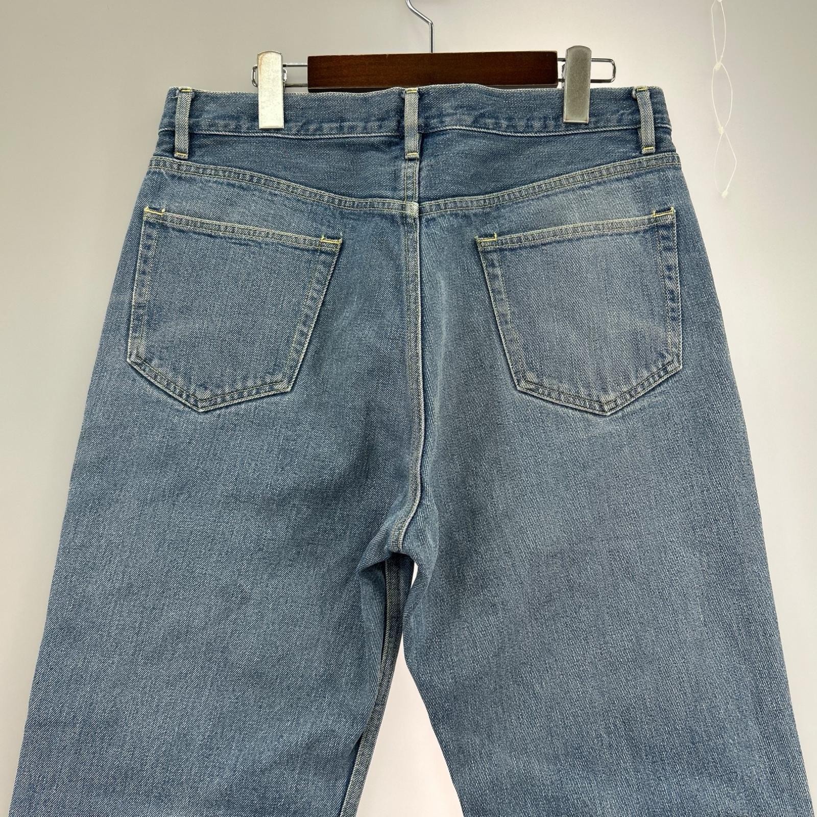 デニムパンツ WASHED HARD TWIST DENIM 5P PANTS 34 ブルー