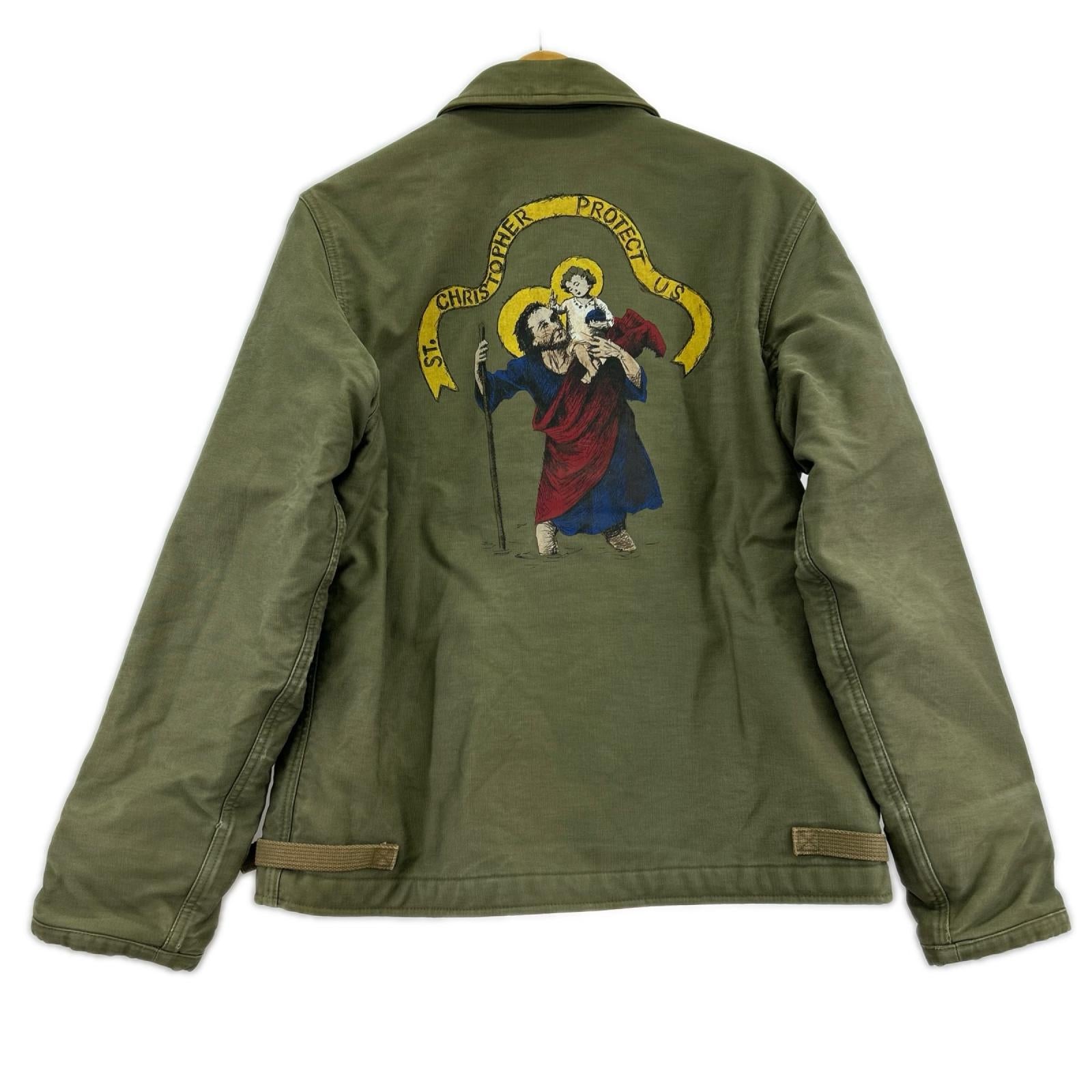 ミリタリージャケット U.S.NAVY A-2 ﾃﾞｯｷｼﾞｬｹｯﾄ ｶｰｷ 38-40 M カーキ