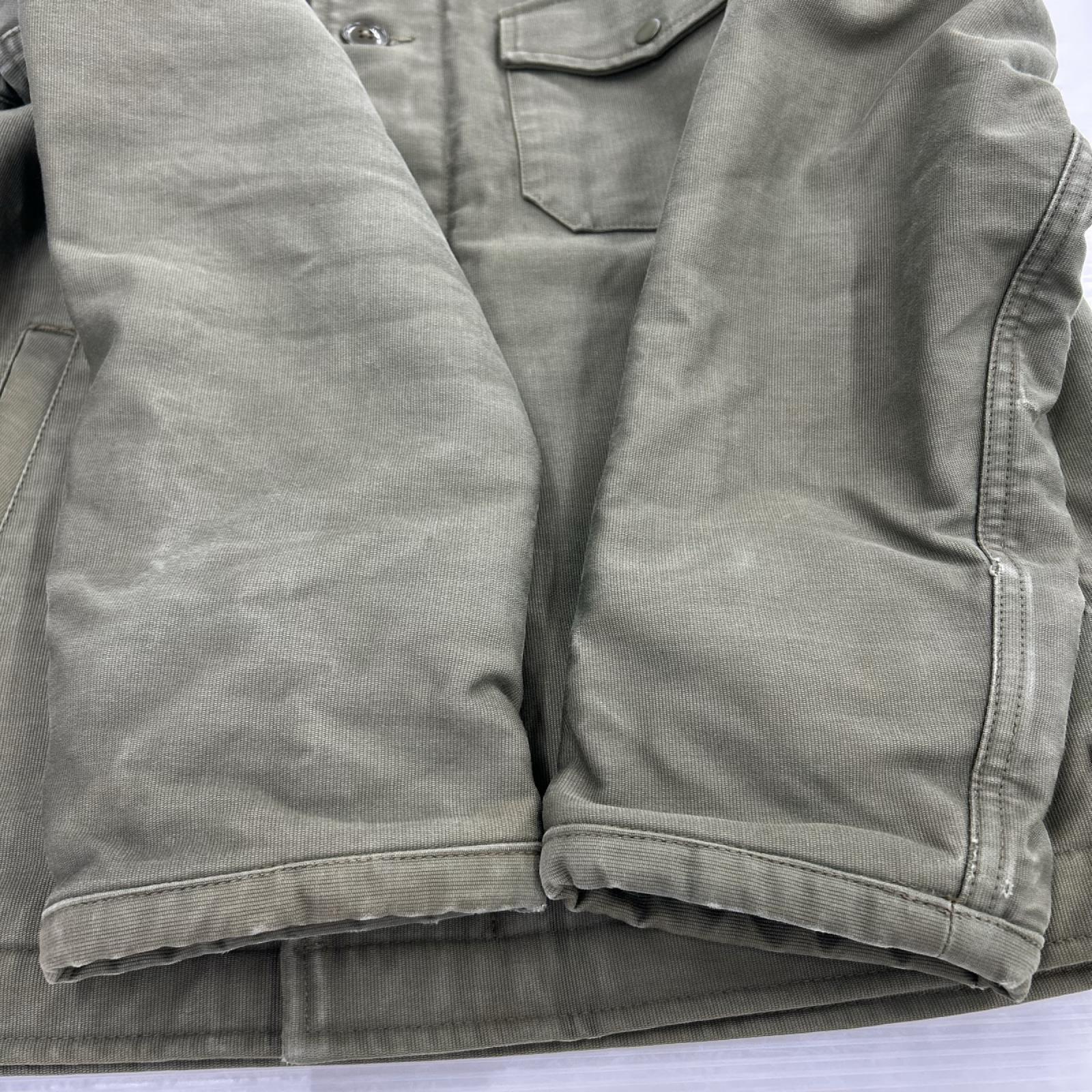 ミリタリージャケット U.S.NAVY A-2 ﾃﾞｯｷｼﾞｬｹｯﾄ ｶｰｷ 38-40 M カーキ