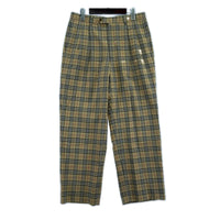 パンツ ﾁｪｯｸ柄ｳｰﾙｽﾗｯｸｽ BEG W82cm ベージュ