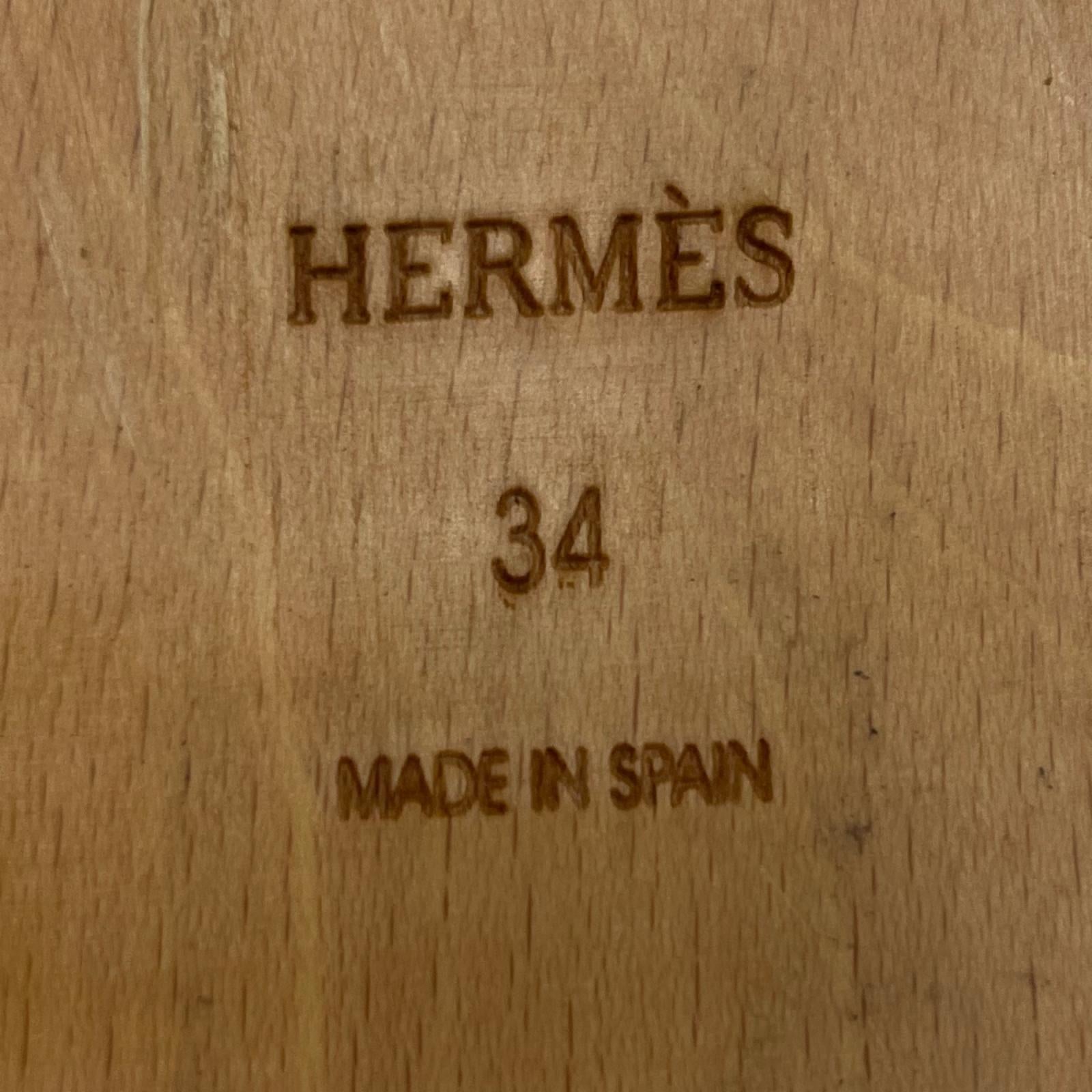 HERMES ｹﾌﾞﾗｰﾙ ｳｯﾄﾞｿｰﾙｻﾝﾀﾞﾙ