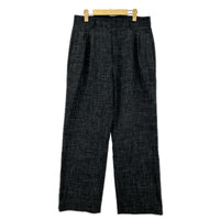 パンツ TUITACI ﾘﾈﾝ 2ﾀｯｸ ｽﾗｯｸｽ 2 黒 2 ブラック