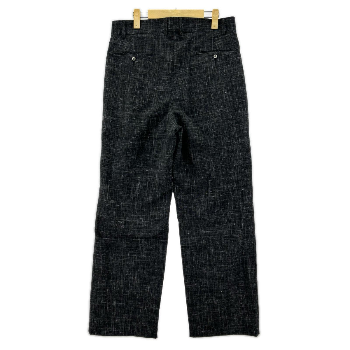 パンツ TUITACI ﾘﾈﾝ 2ﾀｯｸ ｽﾗｯｸｽ 2 黒 2 ブラック