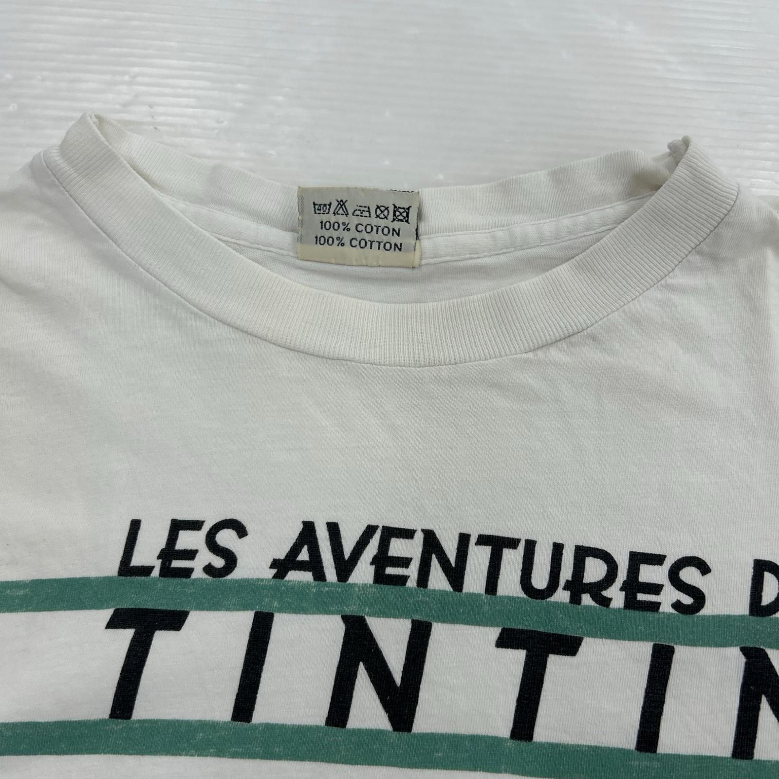 半袖Ｔシャツ 90s ﾀｲﾀﾝの冒険 L ホワイト