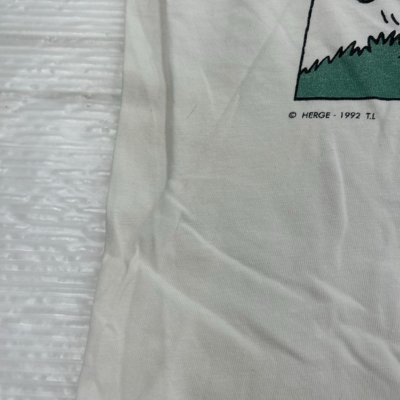 半袖Ｔシャツ 90s ﾀｲﾀﾝの冒険 L ホワイト