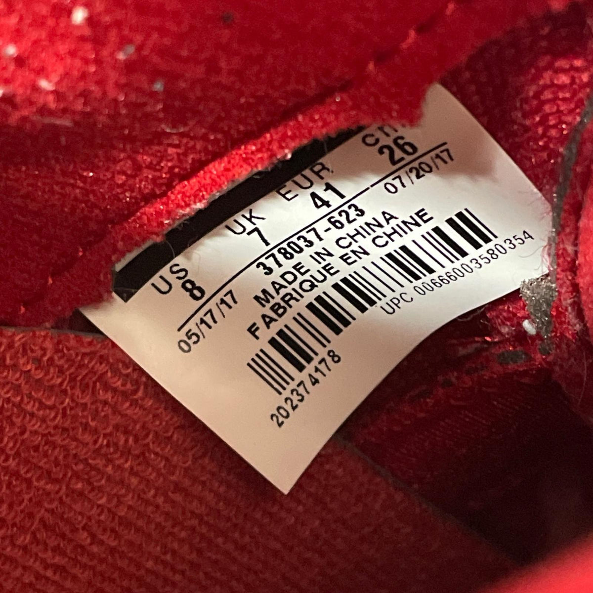 スニーカー AIR JORDAN11 RETRO WIN LIKE 96 26cm (US8 UK7 1/2 EU42) レッド