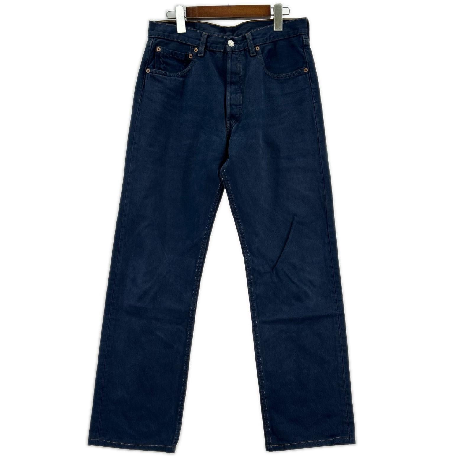 デニムパンツ Levi's 98年 USA製 501 後染め 紺 (W31L36) 31 ネイビー