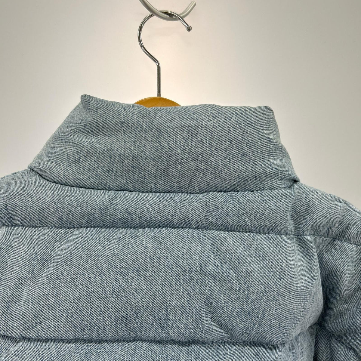 ダウンジャケット BABYLON LA DENIM PUFFER JACKET (L) L ブルー