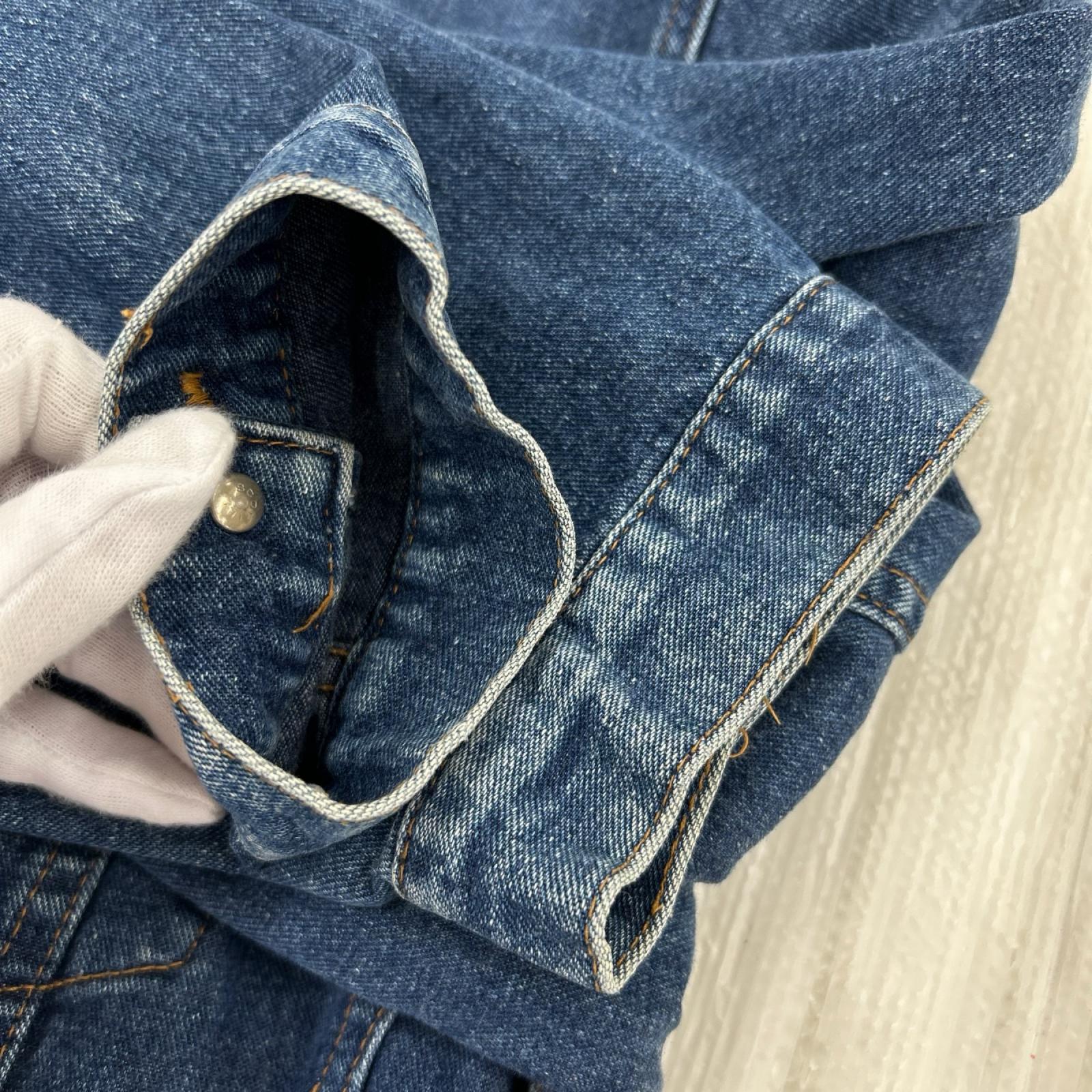 デニムジャケット JEANS フリー ネイビー