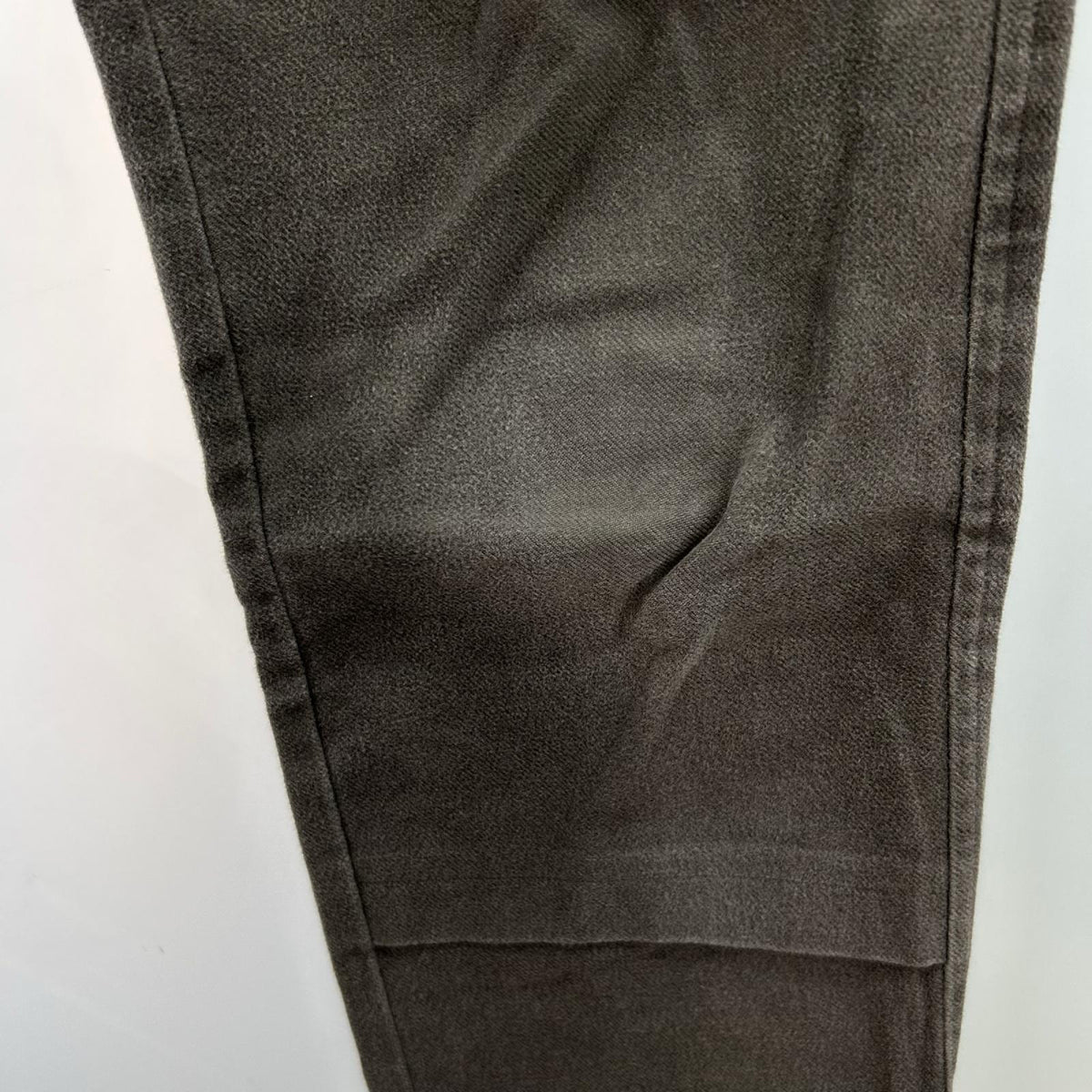 パンツ 田中ｵﾑ 01aw ｺｯﾄﾝｽﾄﾚｰﾄﾊﾟﾝﾂ 茶 S グレー