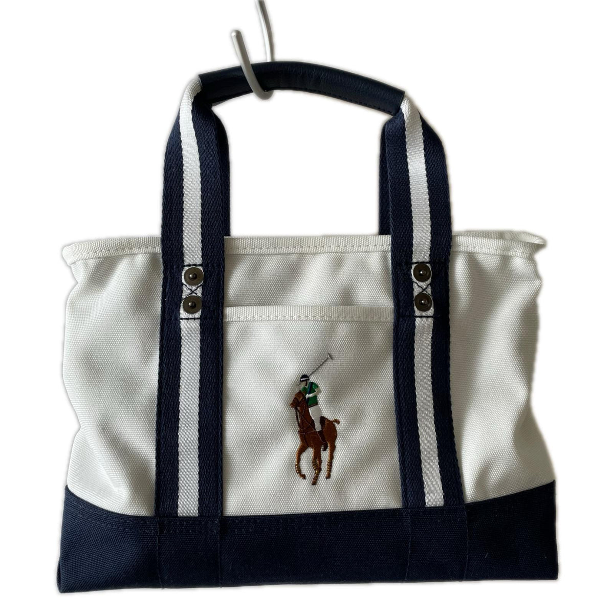 その他バッグ POLOGOLF ﾋﾞｯｸﾎﾟﾆｰ 刺繍 ﾗｳﾝﾄﾞﾄｰﾄﾊﾞｯｸﾞ
