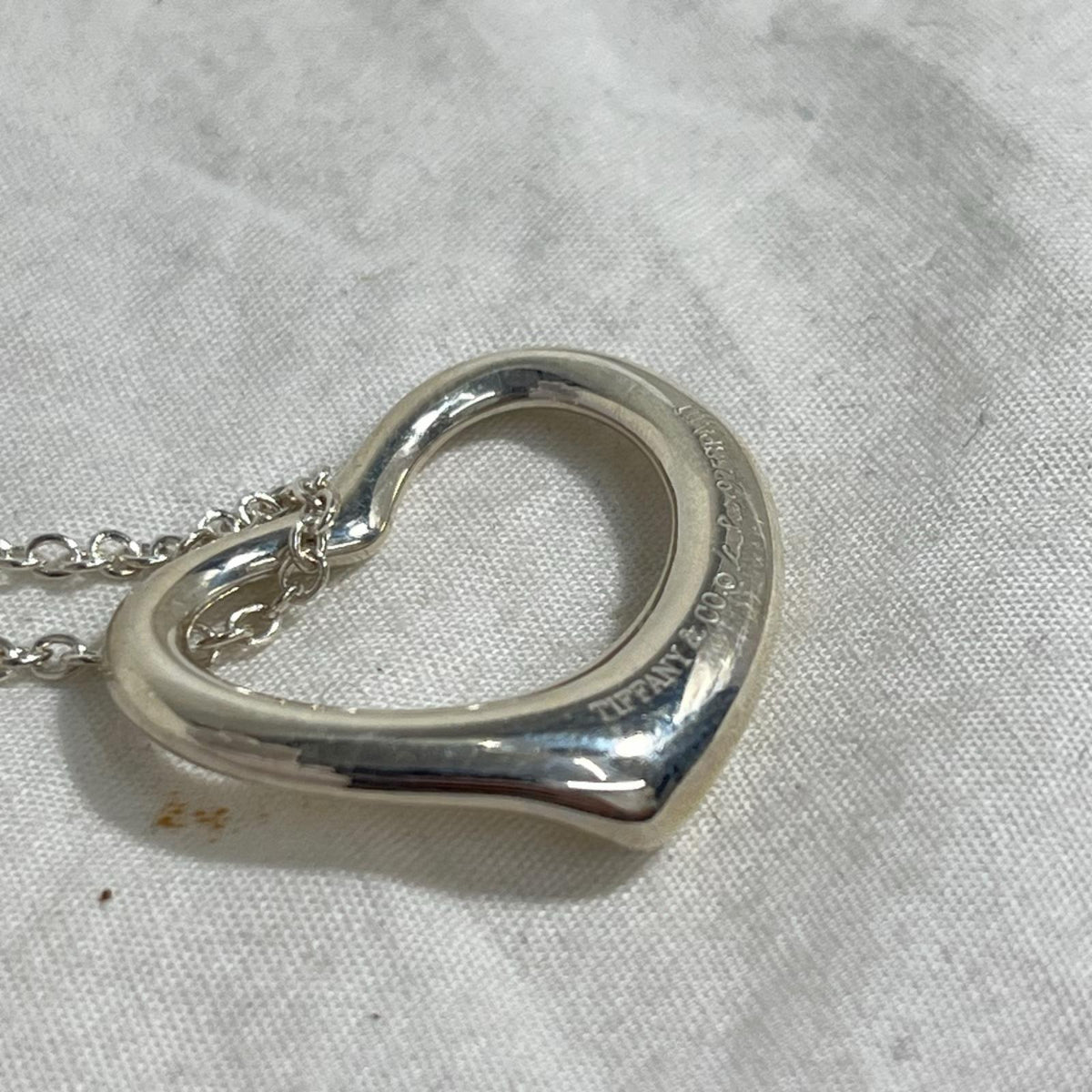 Tiffany＆Co. エルサペレッティ オープンハートネックレス