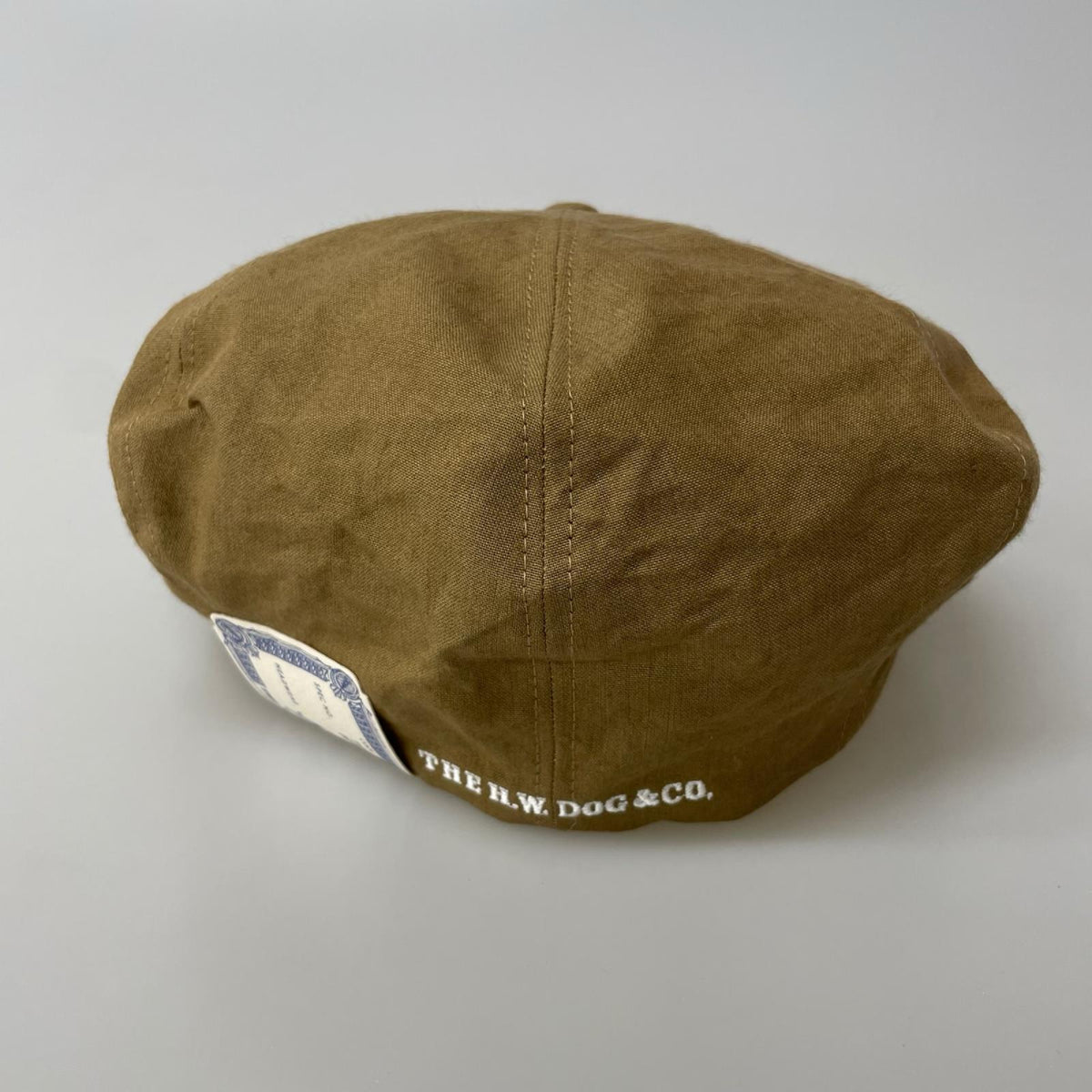 キャスケット THE H.W.DOG&CO. LINEN PAPER PK CAP ブラウン
