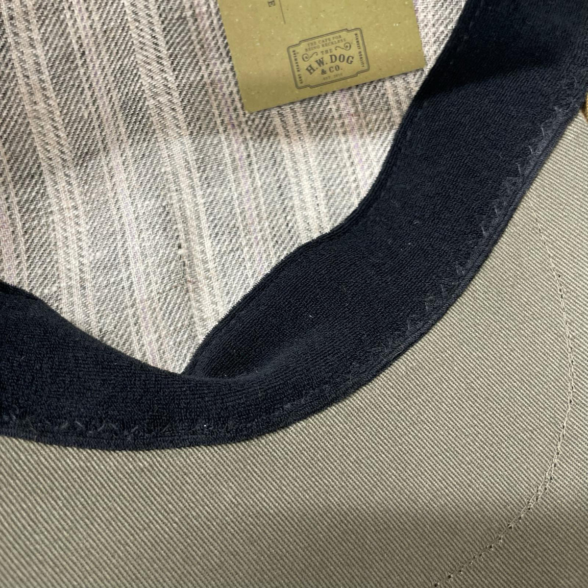 キャスケット THE H.W.DOG&CO. LINEN PAPER PK CAP ブラウン