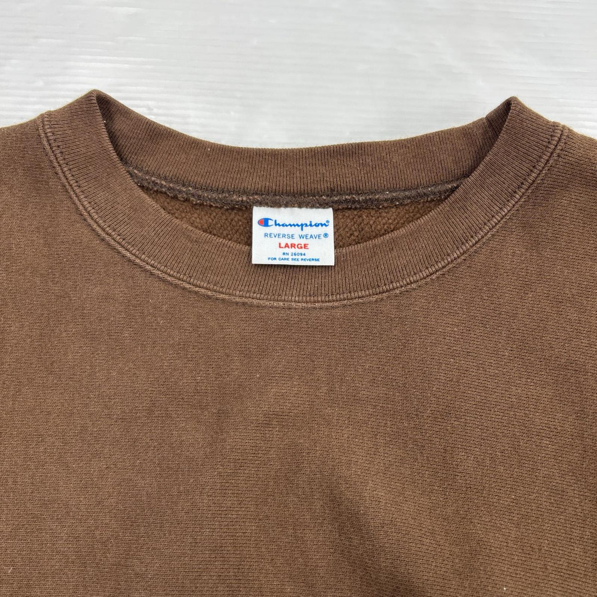 スウェット REVERSE WEAVE L BRW L ブラウン