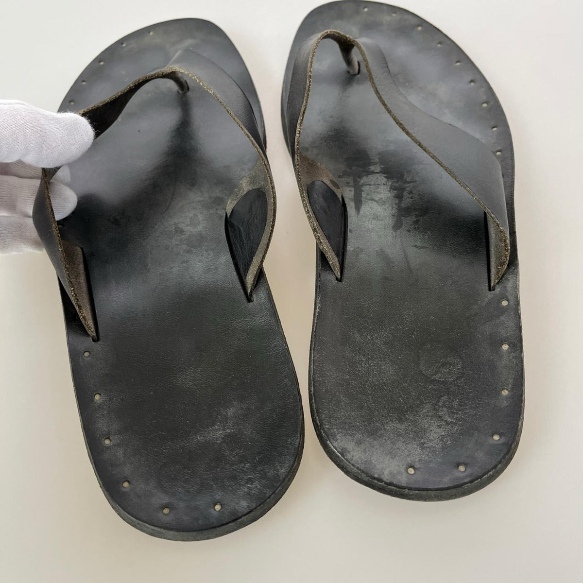 サンダル Maison Martin Margiela 22 ﾚｻﾞｰ 黒 42 ブラック